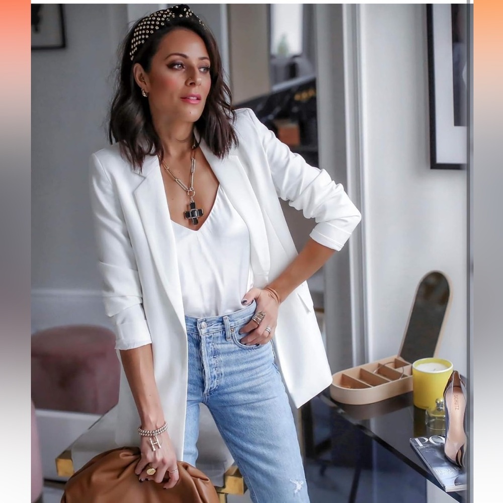 NWT! The Drop Women’s Blake Long Ivory Blazer Size Medium